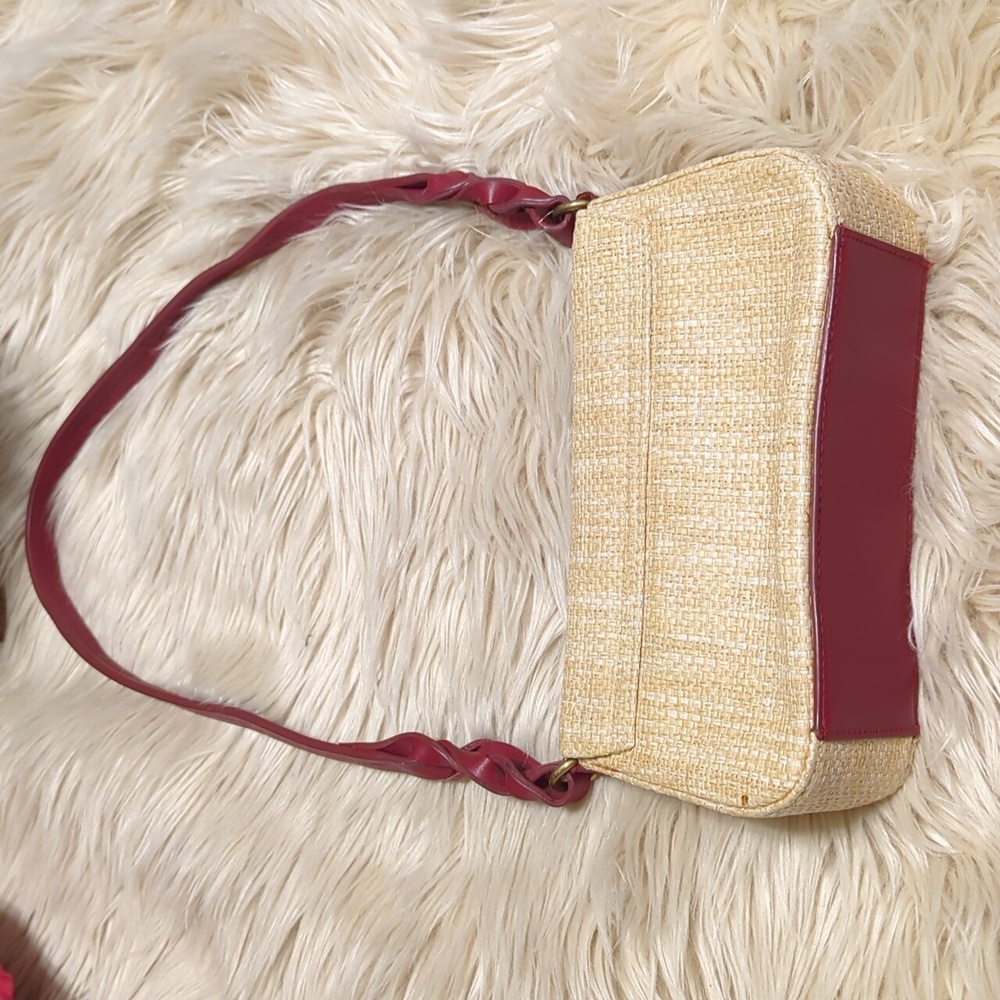 Small Mini straw like material Etienne Aigner bag purse - Picture 2 of 11